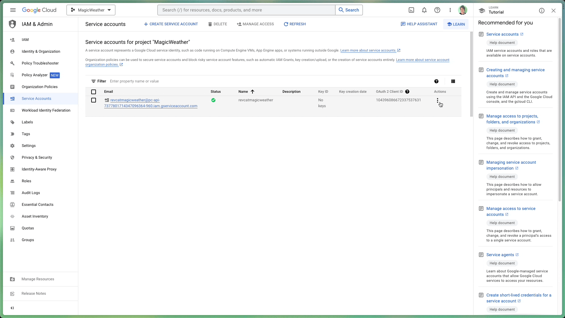 Google Cloud Console