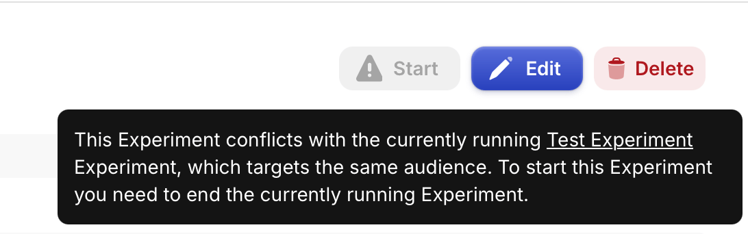 Experiments conflict