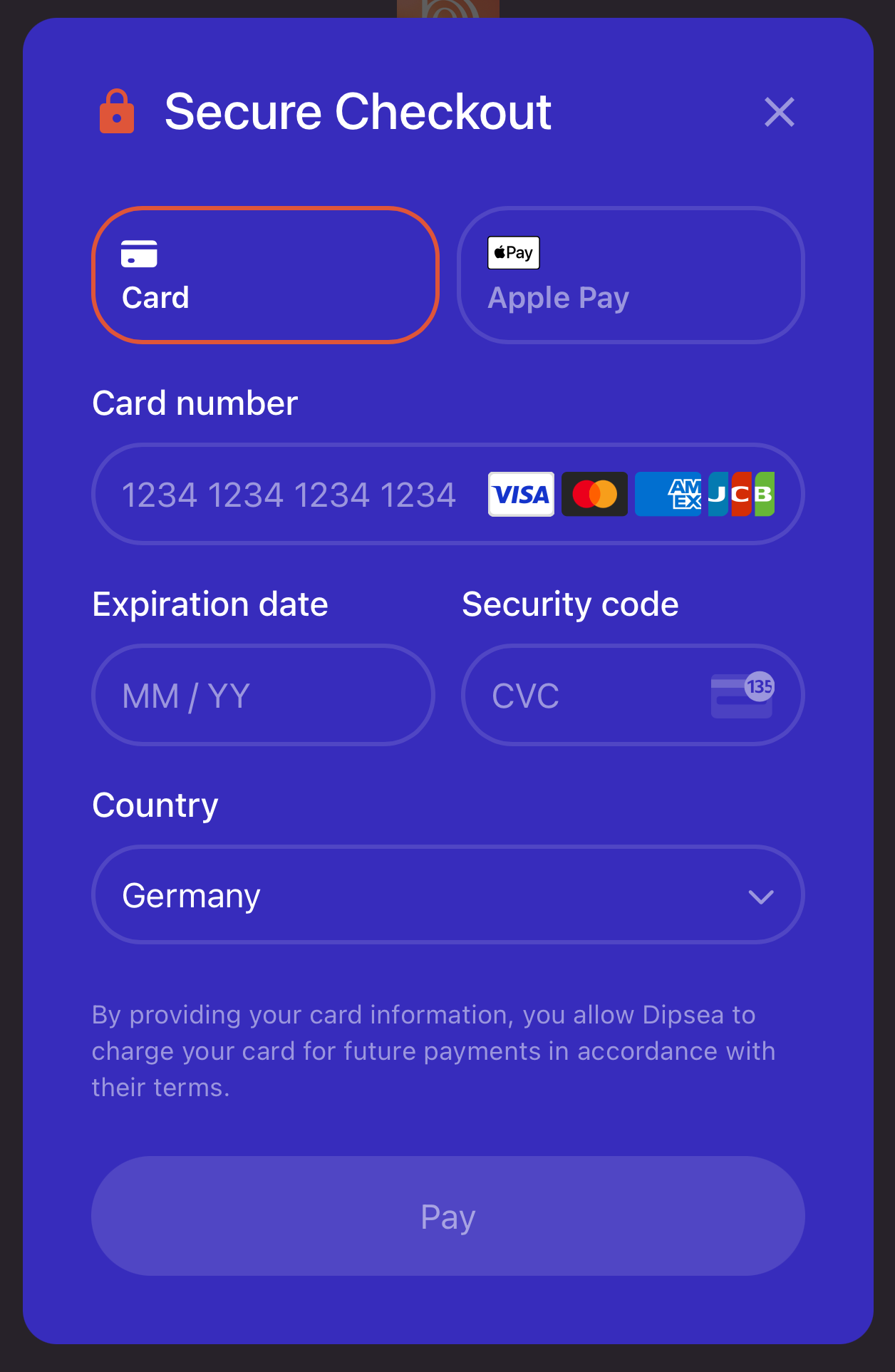 Apple Pay in checkout