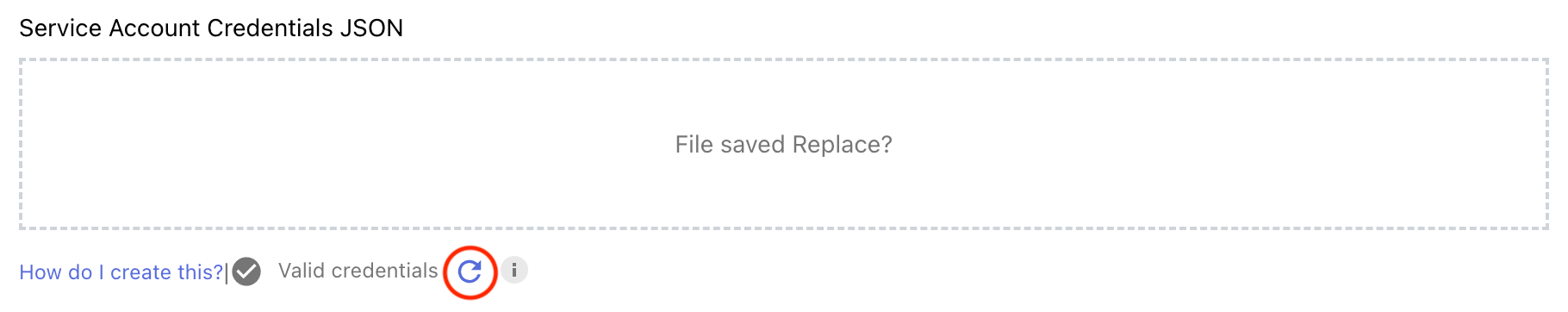 Trigger credential validation